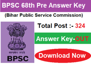 BPSC 68th Pre Exam Answer Key 2023