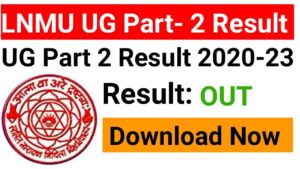 LNMU UG Part-2 Result 2020-23