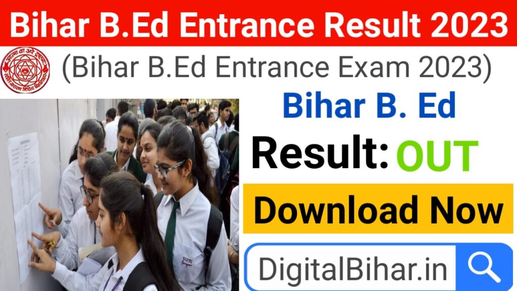 Bihar B. Ed Entrance Result 2023