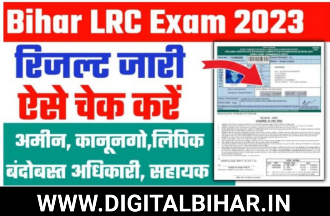 Bihar DLRS Amin Clerk Result 2023