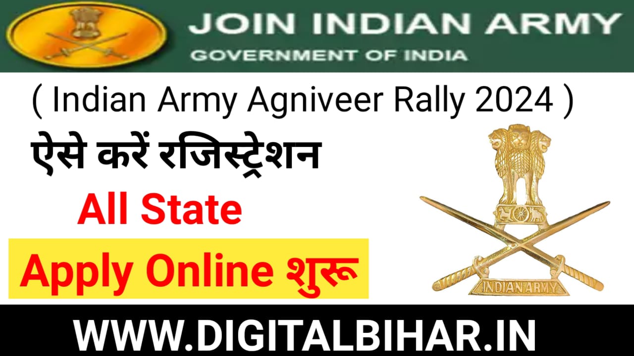 Join Indian Army Agniveer Rally Online Form 2024