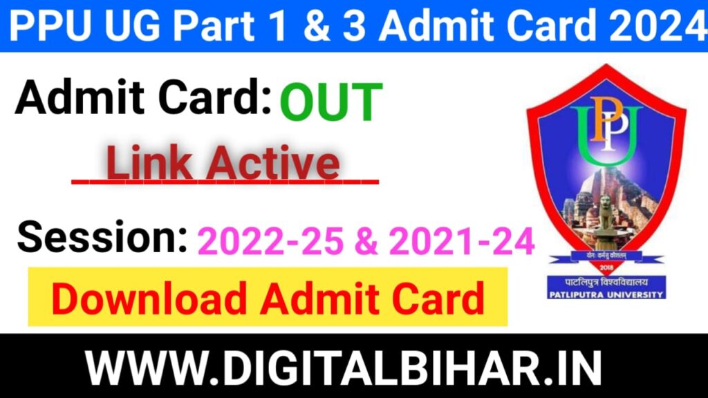 PPU University Part 1 and 3 Admit Card 2024