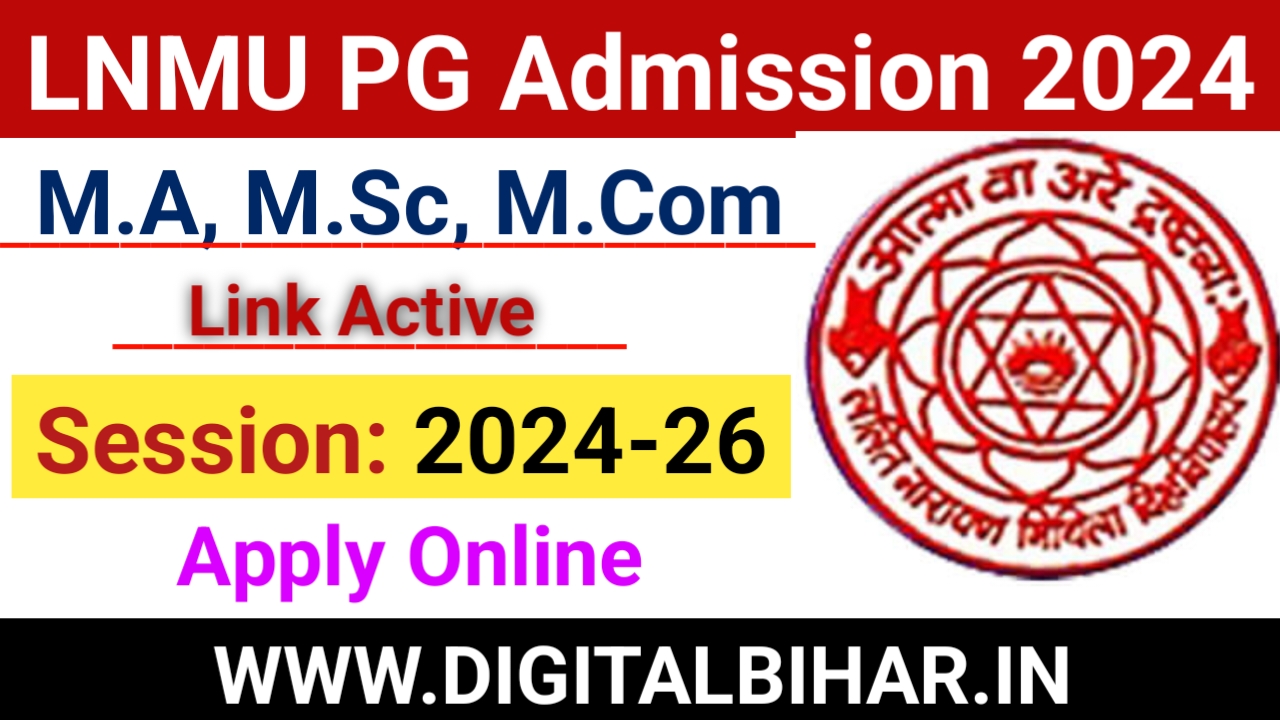 LNMU PG Admission 2024-26