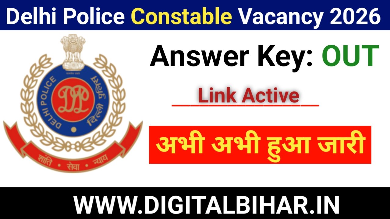 SSC Delhi Police Constable Answer Key 2026