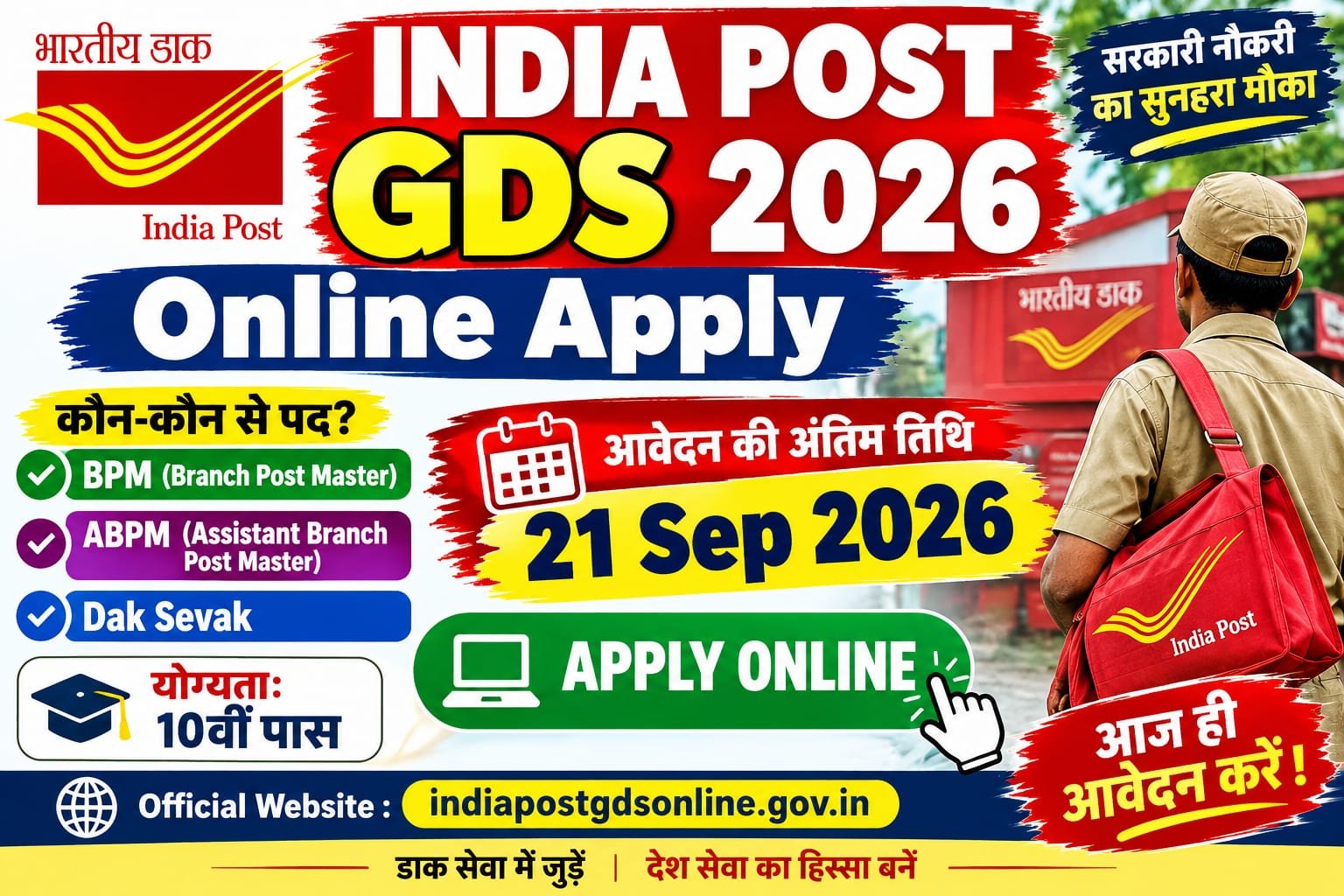 India Post GDS Online Apply Date 2026